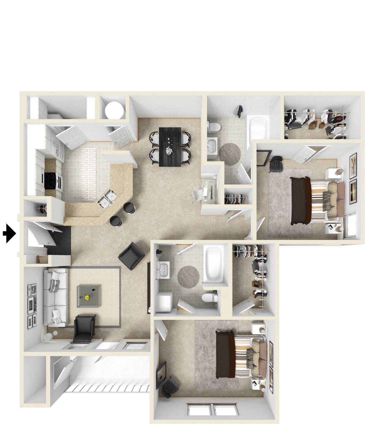 Stillwood Farms Apartments | Belmont Floorplan